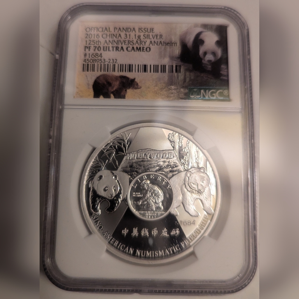 2016 China 125th Anniversary Silver coin PF70 Ultra Cameo